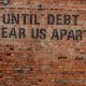 uk debt service debt statistics september 2021 until debt tear us apart brick wall