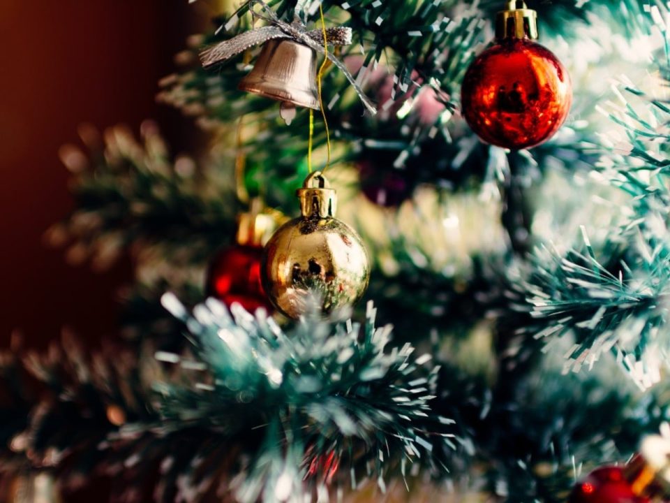 avoid the overspend when socialising at Christmas baubles tree